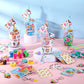 Colarr 161 Pcs Operation Christmas Ice Cream Party Favors Stationery Set Includes Cup Notebook Pencil Sharpener Eraser Keychain