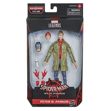 Spider-Man Hasbro Marvel Legends Series Into The Spider-Verse Peter B. Parker 6-Inch Collectible Action Figure Toy For Kids Age 4 And Up