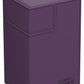 Ultimate Guard Flip'n'Tray 80+, Deck Case for 80 Double-Sleeved TCG Cards + Dice Tray, Purple, Independent Magnetic Closure & Mi