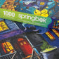Springbok 1000 Piece Haunted Halloween Jigsaw Puzzle - Large Cardboard - Unique Cut Pieces - Model 33-11298