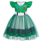 Henzworld Little Girls Buzz Lightyear Costume Dressing Up Short Flutter Sleeve Tulle Tutu Dress For Girl Buzz Lightyear Hallowee