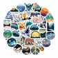 100 Pcs Mountain Stickers For Water Bottle, Outdoor Stickers, Camping Stickers, Adventure Stickers, Nature Stickers, Mountain Ca
