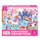 Chalk And Chuckles I Love Unicorns 100 Piece Jigsaw Puzzle, Secret Message Puzzle For Kids Age 5+, Birthday Gifts For Girls And 