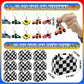 Joyvorite 120 Pcs Race Car Party Favors Set with Keychains Slap Bracelets Tattoo Stickers Wristbands Treat Boxes Treat Bags Stuf