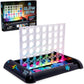 Glow In A Row Light-Up 4 In A Row Board Game, Strategy Games For Kids Ages 6 And Above, 2 Player Game, Perfect For Kids And Adul