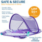 Swimways Ultra Baby Spring Float, Premium Inflatable Baby Pool Float With Sun Canopy, Fast Inflation & Carry Bag (9-24 Months),