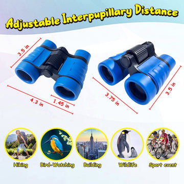 Essenson Binoculars For Kids Toys Gifts For Age 3-12 Years Old Boys Girls Kids Telescope Outdoor Toys For Sports And Outside Play Hiking, Bird Watching, Travel, Camping, Birthday Presents (Dark Blue)