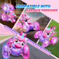 Innofans Unicorn Remote Control Car for Girls, 360 Rotating 4WD Stunt RC Cars with Cute Cool LED Lights, Rechargeable Car Toys B