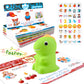 Speech Therapy Sensory Toy, Talking Dinosaur Phonics Reader With 74 Double-Sided Phonics Flash Cards & 6 Theme Stickers, Interac
