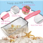 Lidago Beach Toy Set Include 2 Mesh Shovels And 2 Beach Mesh Bags,Kids Sand Sifter For Shells Collecting