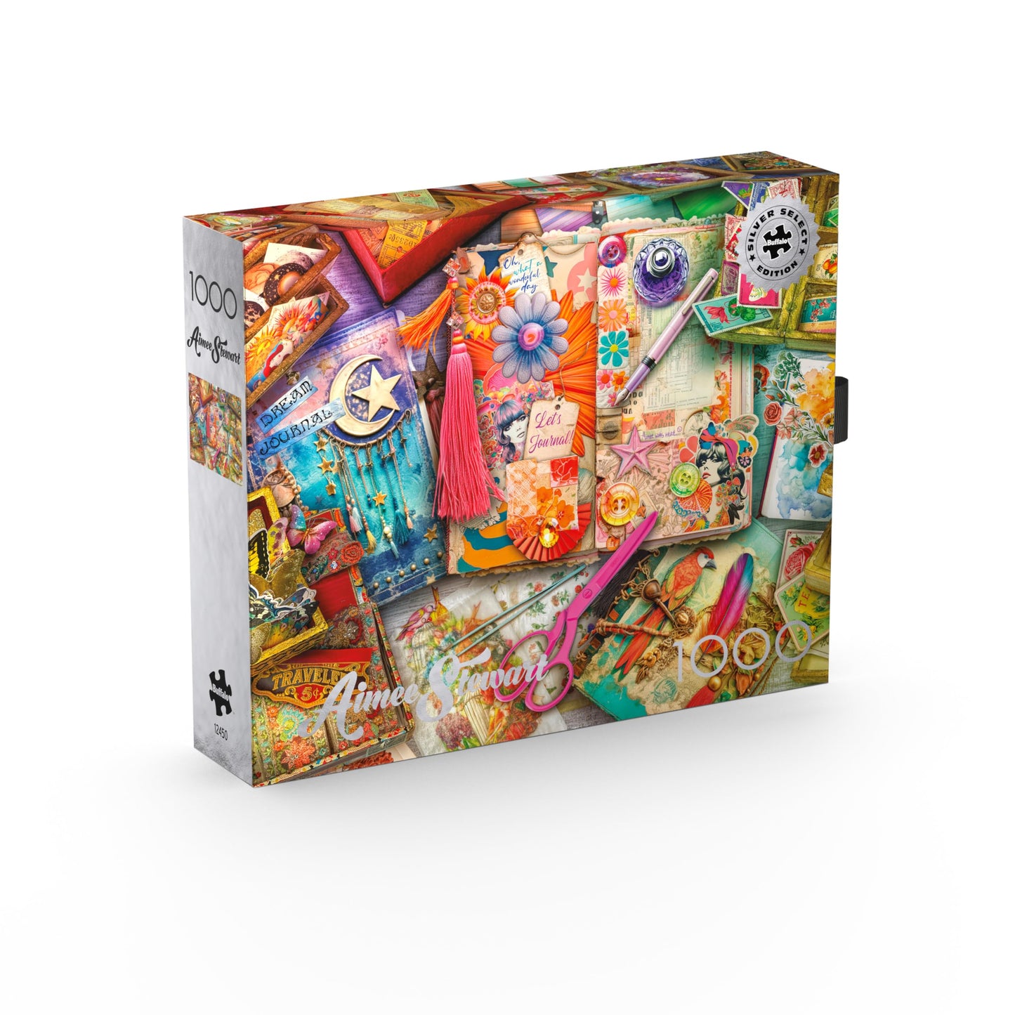 Buffalo Games 1000 Piece Jigsaw Puzzle - Aimee Stewart's The Junk Journaler's Desk - Multicolor, Paper, Model 12485