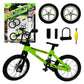 Metal Finger Bike Mountain Bike Toys Functional Kids Finger Bicycle Mini Finger Bmx Set Gift For Kid (Green)