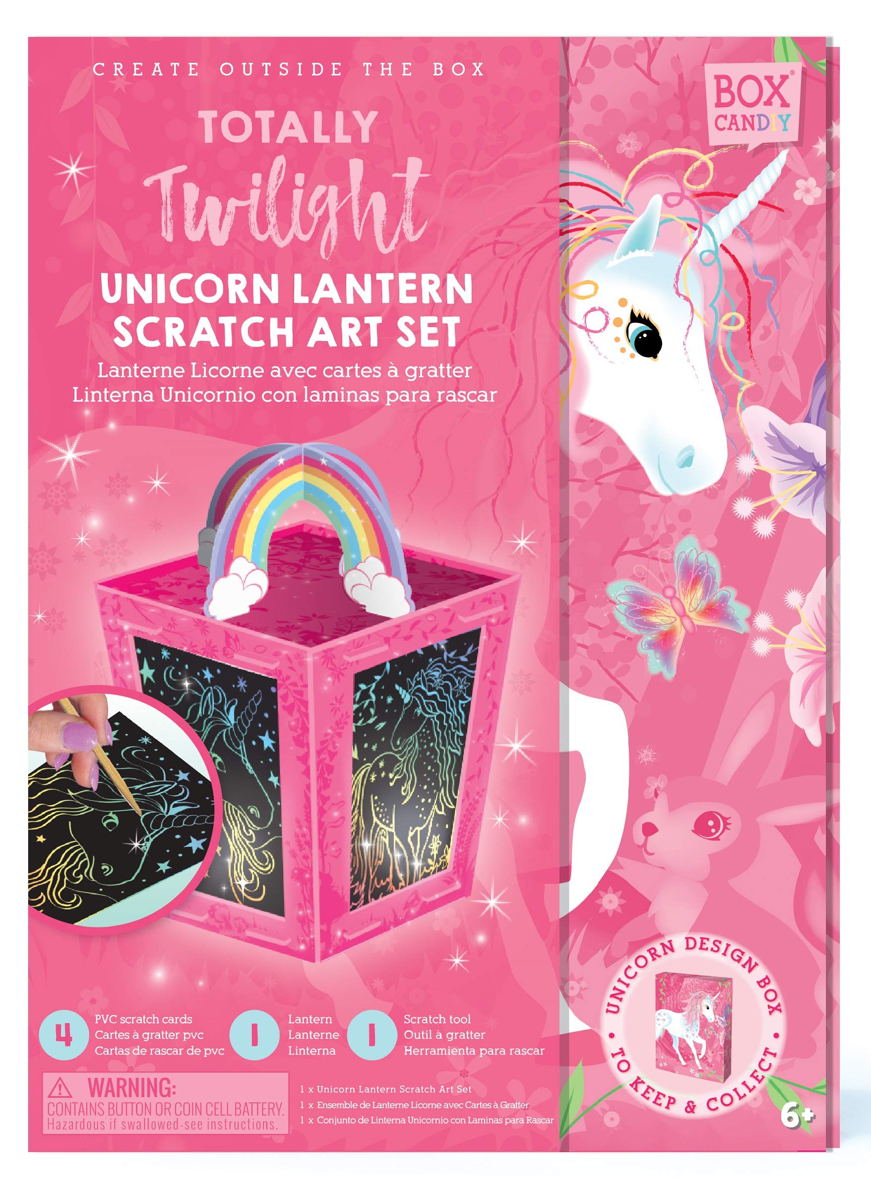 BOX CANDIY Totally Twilight Magical Unicorn Lantern Kit in Keepsake Box to Make and Enjoy