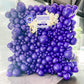 Bezente Dark Purple Latex Party Balloons - 150 Pack 5 Inch Matte Small Purple Helium Balloons For Graduation Halloween Wedding B