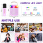 Iyoyo Mini Karaoke Machine For Kids Portable Bluetooth 5.3 Speaker Led Lights With 1 Wireless Microphone Karaoke Gifts For Girls Boys Audlt Birthday Christmas Solid Metal Body (Purple-1 Mic)