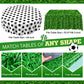 Funnymoom 4 Pack Round Soccer Tablecloth 84 Inch Plastic Soccer Grass Party Decorations Disposable Grass Table Cloth Washable Di