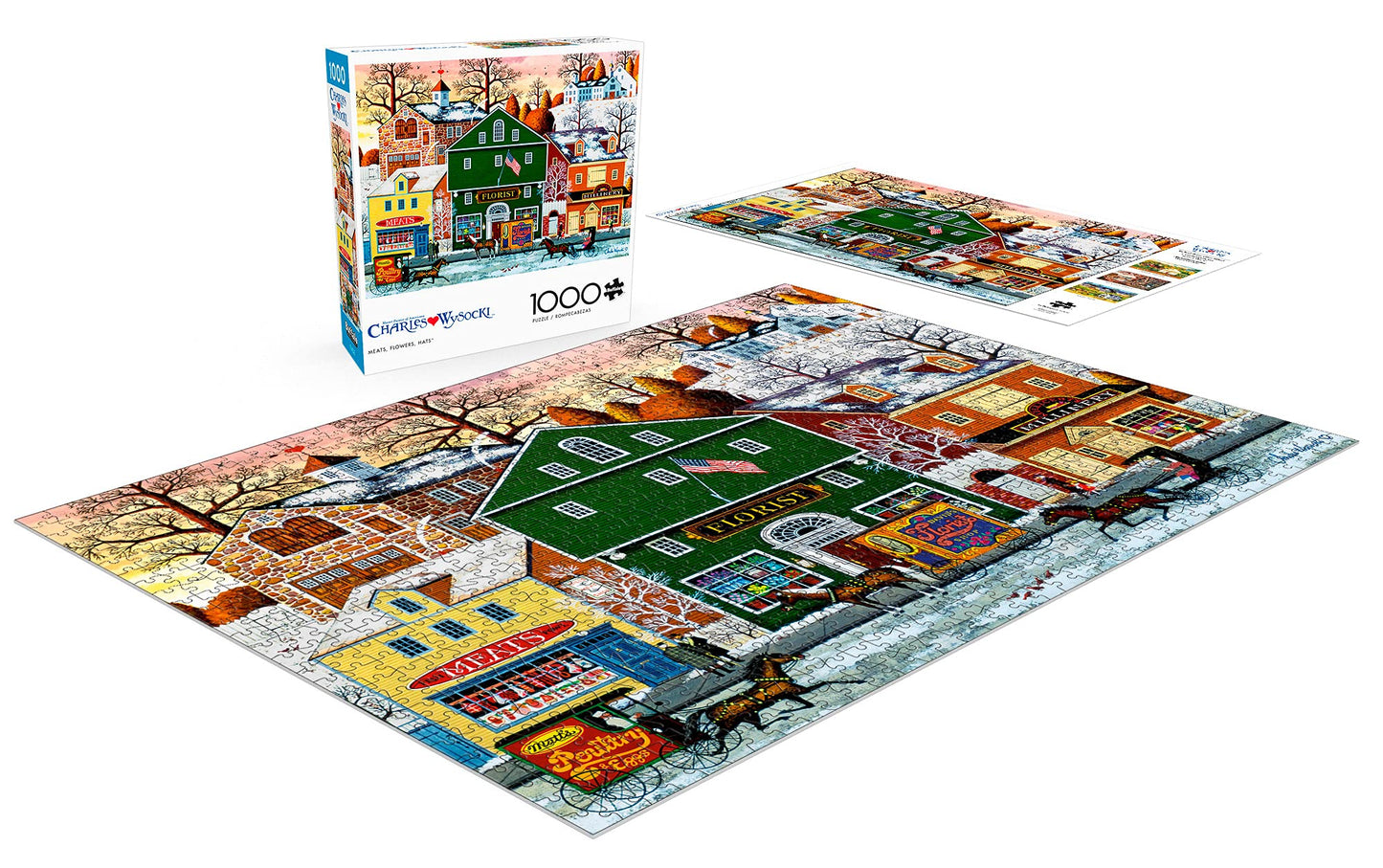 Buffalo Games - Charles Wysocki - Meats, Flowers, Hats - 1000 Piece Jigsaw Puzzle