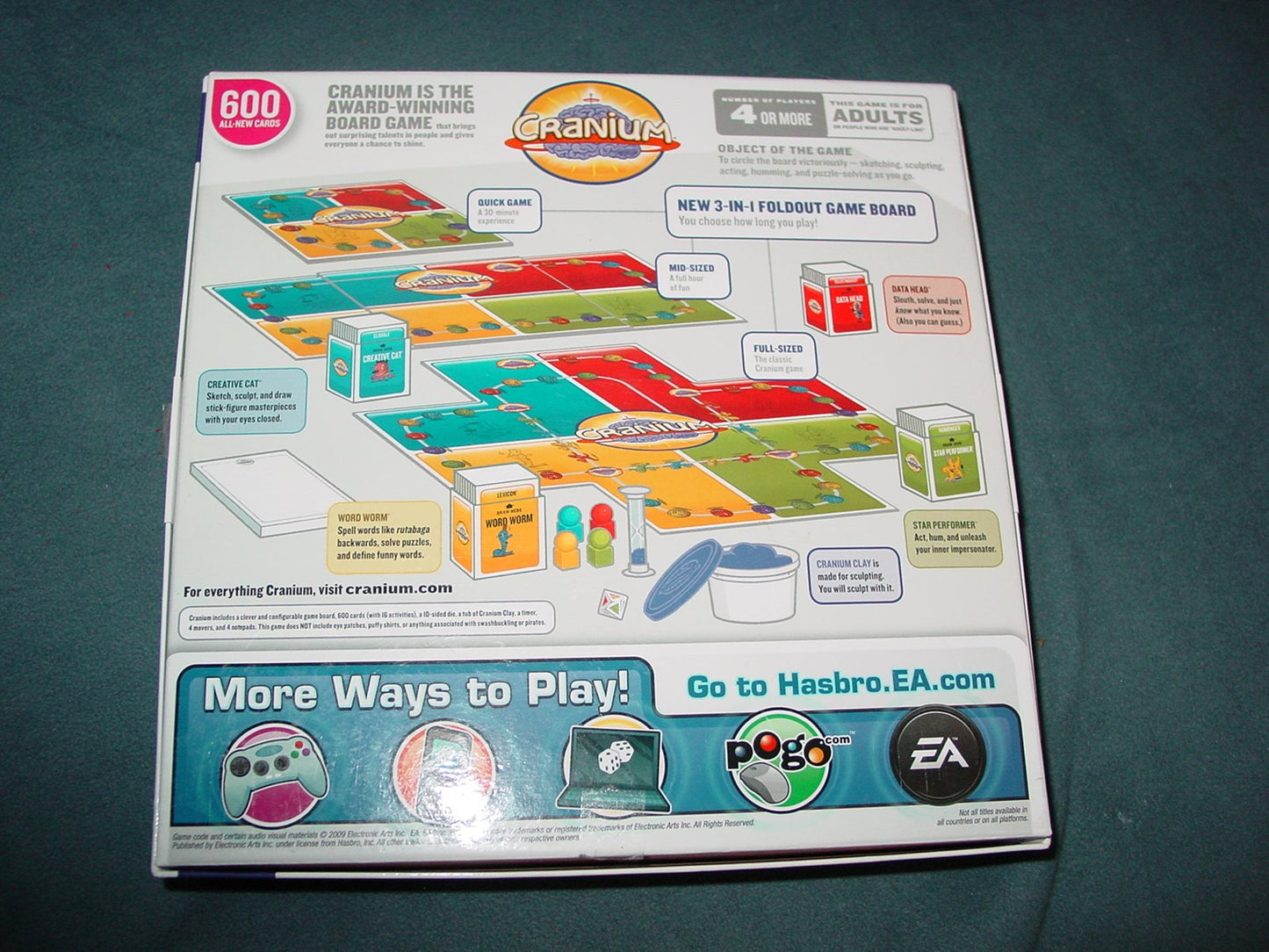 Hasbro Gaming NEW Cranium Board Game - Medium, Multicolor, Model 16577