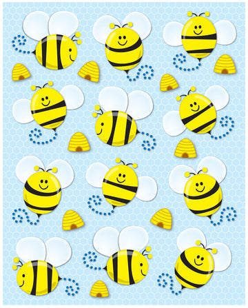 Carson Dellosa 72-Piece Bumble Bee Stickers for Kids Classroom Pack, Bumble Bee Classroom Stickers, Perfect for Incentive Charts