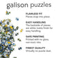 Galison Enchanted Snowfall - 1000 Piece Foil Jigsaw Puzzle Featuring A Beautiful Snowy Winter Landscape Under The Starry Sky