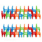 Carykon 36 Pcs Children Stacking Chairs Diy Balance Chair Stool Parent-Child Gathering Puzzle Board Game Early Childhood Educational Chair Stacking Toys