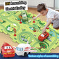 4 Year Old Boy Birthday Gift, Puzzle Racer Kids Car Track Set Puzzle Racer Car Track Set With Roadmap Puzzle Track Car Play Set