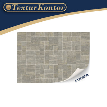 3 Sheets Self Adhesive Floor Tiles For Dollhouse 1:12 Scale (Mosaic Natural Stone)