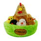 Yohaki 6 In 1 Chicken Stuffed Animal Toys With House Little Chickens Can Make Chirping Noise For Kids Boys Girls Bird Hen Plush