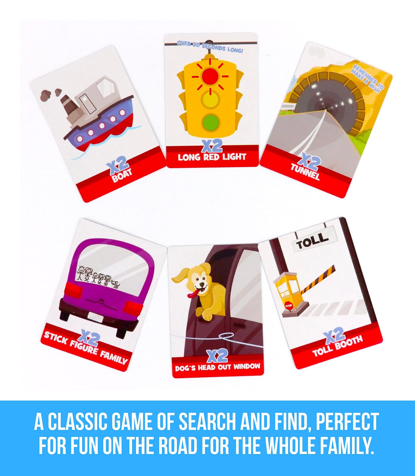 Regal Games Travel Outdoor Scavenger Hunt Games For Kids Ages 4, 5, 6, 7, 8, 9, 10, 11, 12 - Outdoor & Nature Family Hunt Games For Road Trips - 2-8 Players - 54 Scavenger Hunt Cards