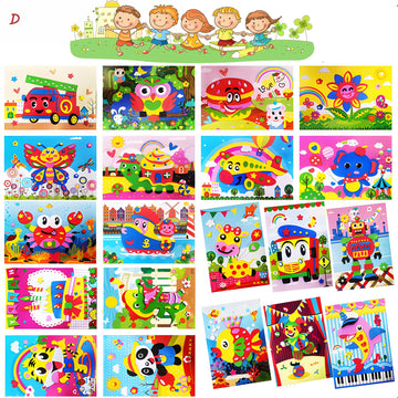 D# 20Pcs 3D Eva Foam Sticker Puzzle Game Diy Cartoon Animal Learning Education Toys For Children. Cultivate Kid'S Three-Dimensio