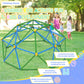 Gardenature 6FT Climbing Dome for Kids, Blue & Green, Galvanized Steel, ASTM Approved, Indoor/Outdoor Jungle Gym, Supports 440 Lbs