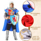 G.C Kids Knight Costume Toddler Boy Dress Up Clothes Medieval Costumes With Cape Toys Accessories Halloween Gifts