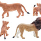 Gemini&Genius Lion Family Toys For Kids, Safari Lion Animal Toy Figures, Wildlife Family Lions Action Figures, Great For Educati
