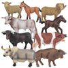 LC JoyCre Bull Toys Bulk Playset 9PCS Cows Toys for Toddlers Sheep Figures Appaloosa Foal Figures Sheep Model Kids Birthday Part
