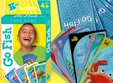 Ja-Ru Go Fish Card Game (1 Pack) Size 4.7'X 3' Colorful Family Card Games For Kids And Adults. Indoor Recess Toys. Classic Board Games. Stocking Stuffers. Gofish-3604-1S