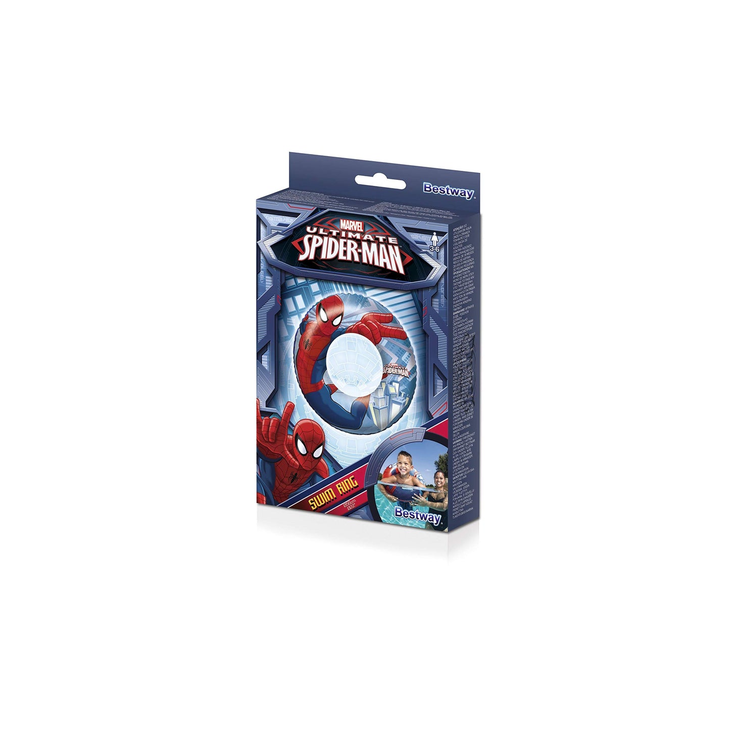 Bestway 1098003Xxx21 6942138919585 Spider-Man 22-Inch Swim Ring, 22 Inch