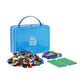 Plus Plus Building Set With Metal Suitcase, 3D Open Ended Stem Toy For Kids, 600 Mini Interlocking Pieces, 2 Green Baseplates