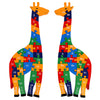 TOWO Wooden Giraffe Alphabet Blocks and Number Blocks Jigsaw Puzzle 41 cm Large Size 2 in 1 ABC Number Puzzle - Wooden Letter Puzzles Educational Toys for 3 Year olds