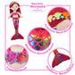 June Garden Plush Mermaid Doll - 16.5" Sparkly Aurelia, Soft Polyester Gift for Toddler Girls, Model JG18020AF