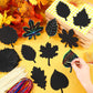Hollowfly 80 Pcs Thanksgiving Fall Leaf Scratch Cards Autumn Maple Leaf Craft Kits Thanksgiving Party Supplies Colorful Scratch