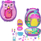 Polly Pocket 2-In-1 Travel Toy With 2 Micro Dolls And 16 Accessories, Hedgehog Purse Playset With Pet Theme