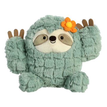 Aurora® Whimsical Cactus Kingdom™ Cactus Sloth™ Stuffed Animal - Aesthetic Appeal - Comforting Cuddles - Green 7.5 Inches