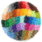 Feleph 2200Pcs Multicolored Round Plates 1X1 Building Blocks Moc 44 Colors Transparent Pieces Bricks Dots Bulk Studs Accessories