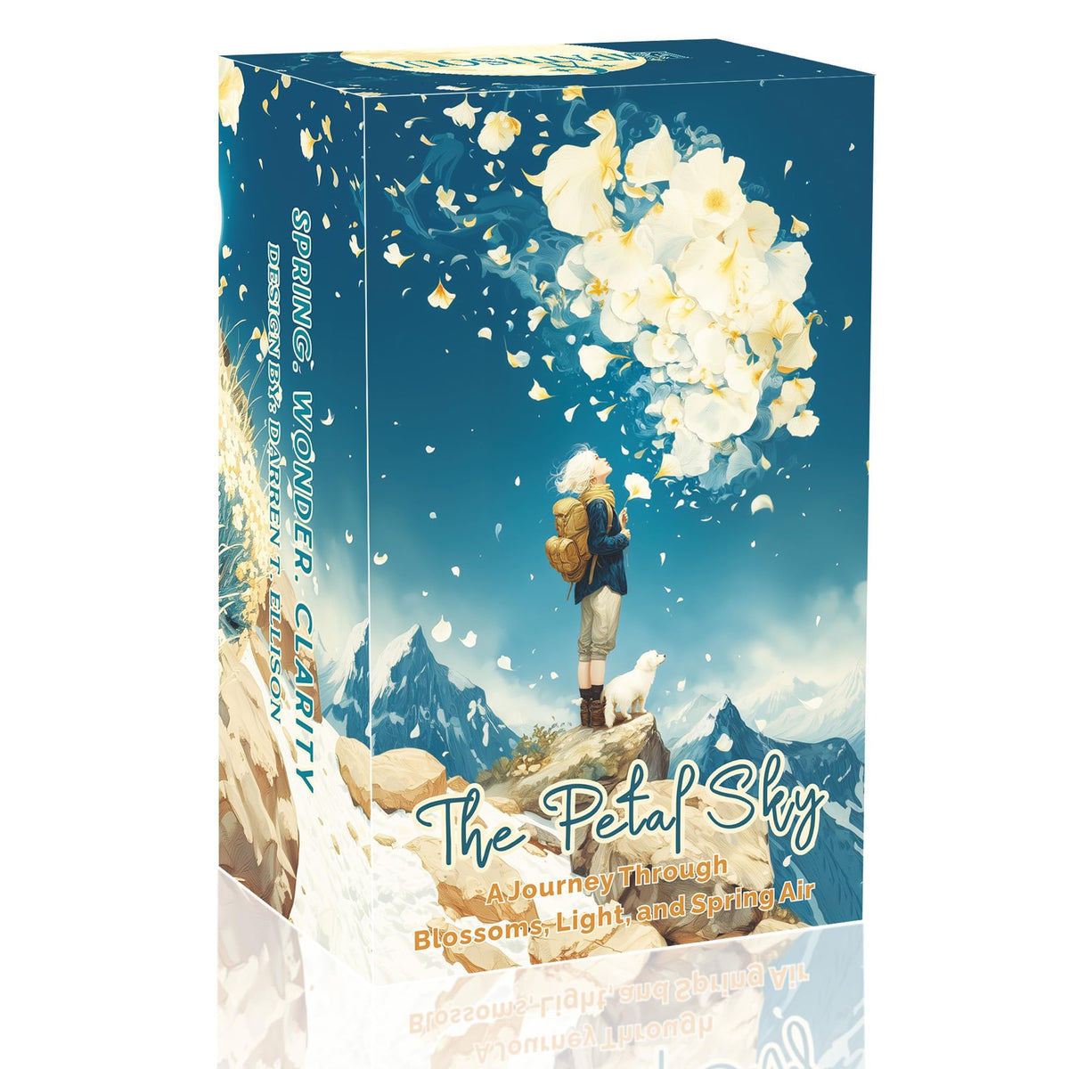 Nalniz Tarot Cards Deck 78 Cards With Guidebook, Petal Sky Tarot, Spring Blossom Tarot Deck For Beginners, Light Aesthetic Tarot