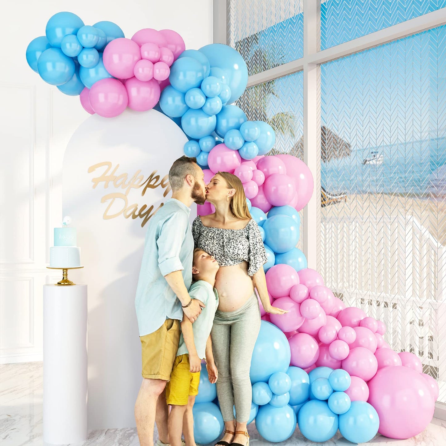 House Of Party Pastel Pink Balloons | Valentine'S Day Balloons Garland Kit, 5/12/18 Inch | Balloon Arch For Birthday Party, Wedd