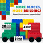 Biggoblocks Big Blocks For Kids Ages 4-8 - Indoor & Outdoor Blocks For Kids Games - Large Building Blocks (24 Pc With 2 Cars) Bi