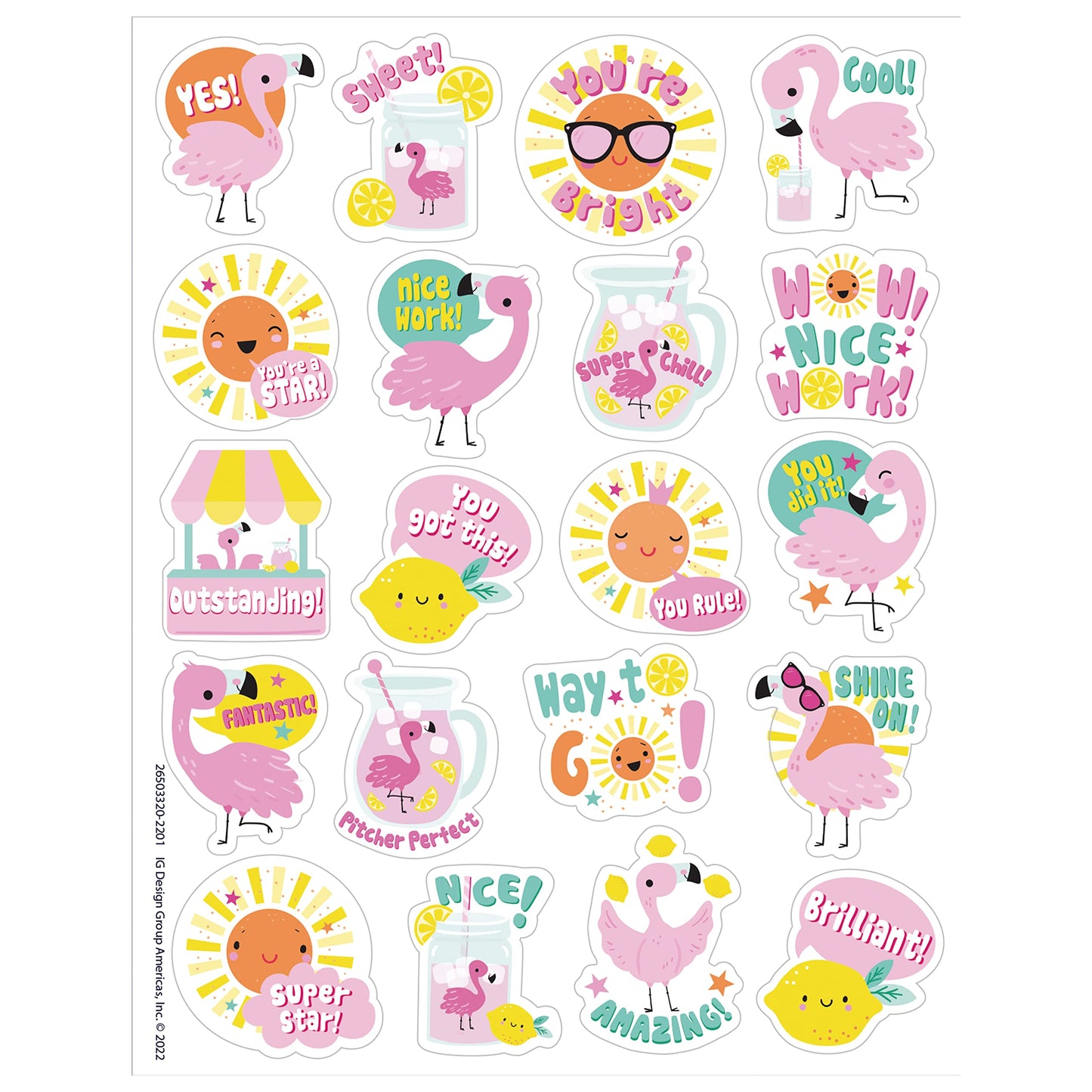 FLAMINGO SBERRY LEMON SCENT STICKRS