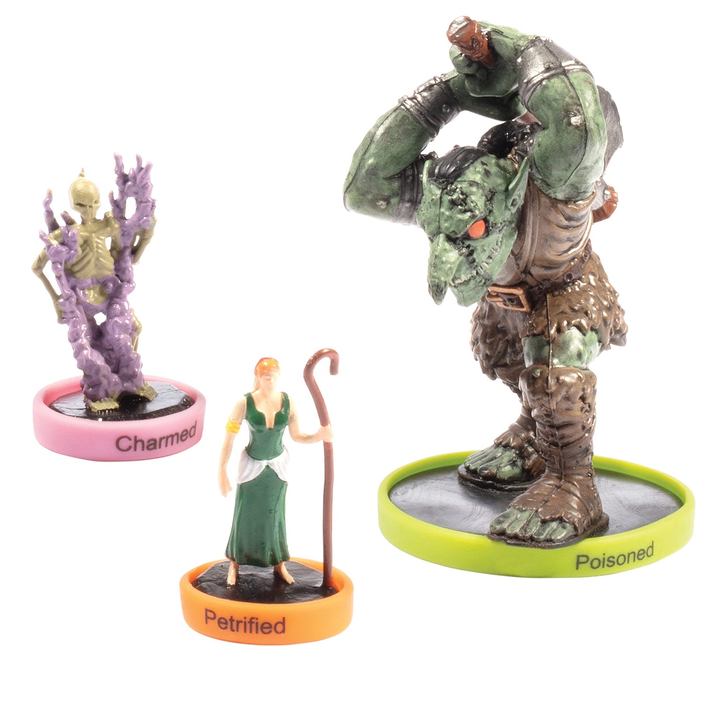 Monster Protectors Flexible Status Effect Markers - 120 Rings for DND & RPG - Large Silicone - 24 Conditions, Easy Slides