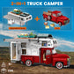 Zylvoxia Camper Van Buliding Block for Adults, 2 in 1 Include Camper Rvs and Farm Pick-up Trucks Building Block Gift for Teens a