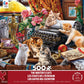 Ceaco - Paws Gone Wild - The Writer'S Cats - 550 Piece Jigsaw Puzzle